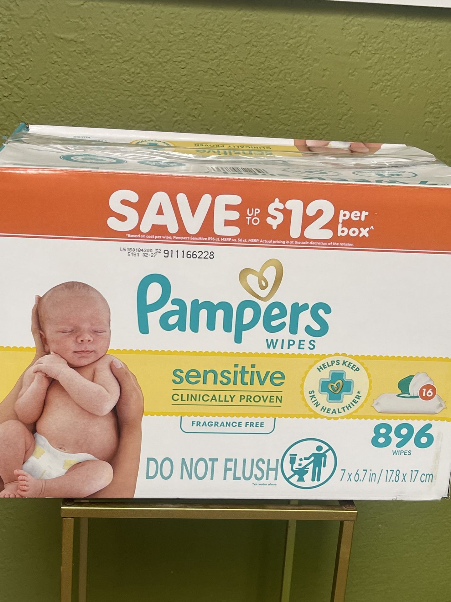 Pampers Sensitive Baby Wipes fragrance-free,