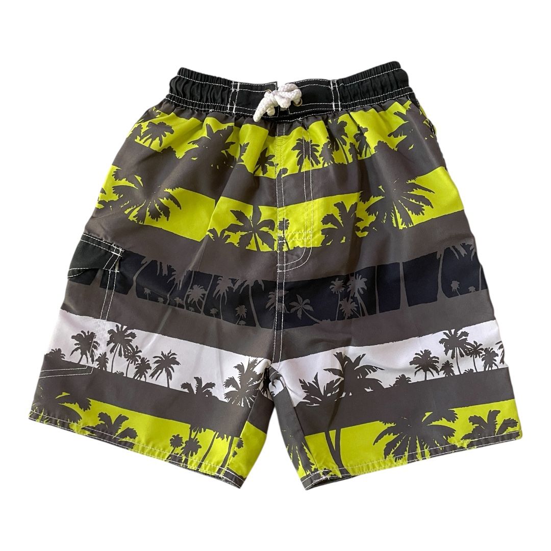 Swimwear Palm Tree Themed Swim Trunks Boys Size 5/6