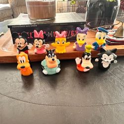 Disney character Finger Puppets, Set Of Nine