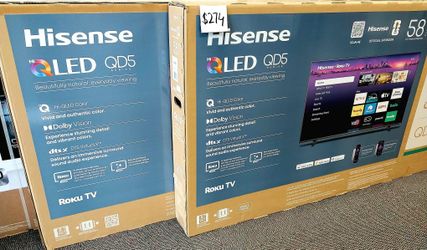 Hisense 58"inch QLED TV Brand New On LIMITED TIME Deal For $274