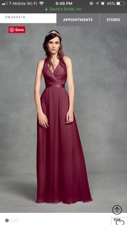 David’s Bridal Dress - Wine - Size 6