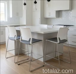 High Back Bar Stool Set of 3