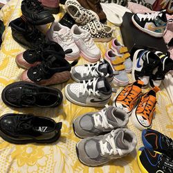 All size 5c Little kids  jordans, Nikes, Zara, New Balance, etc) All in New Condition!! most worn once (They are, look in the Description 👇🏽👇🏽all 