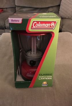 Coleman family size lantern battery operated