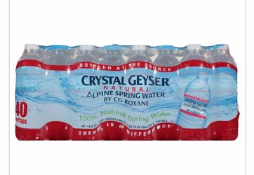 BRAND NEW CRYSTAL GEYSER 40 ct WATER BOTTLES