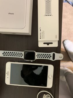 *Brand New* iPhone 8plus & Apple Watch 450$!! Unlocked but was serviced thru T-Mobile