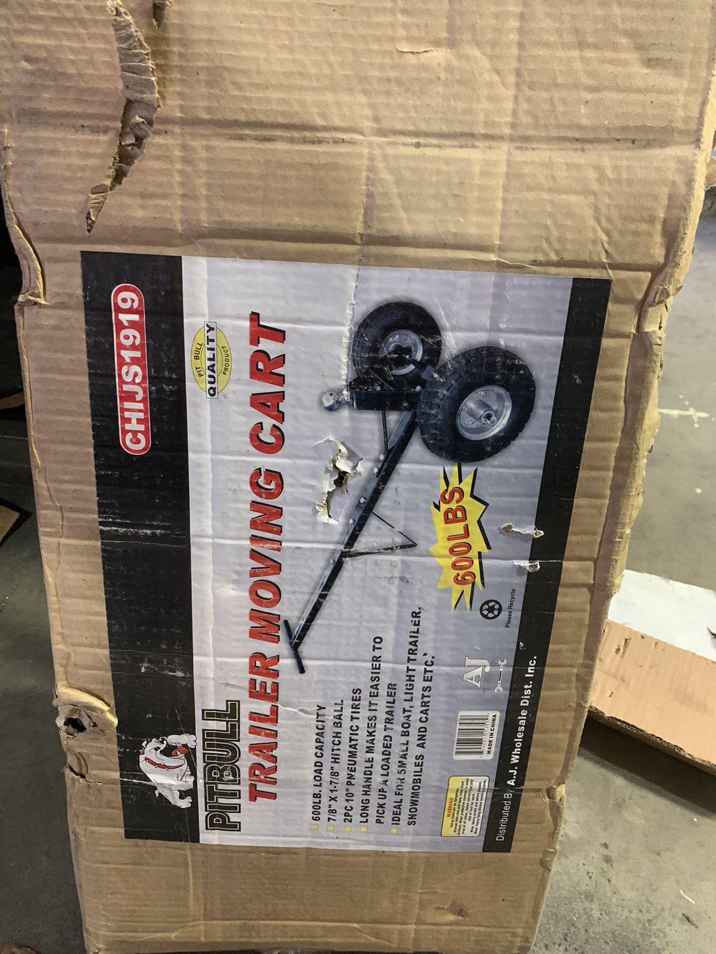 New Trailer moving cart