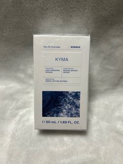 Korres Kyma Eau de Toilette 50 ML 1.69 Fl. Oz. Notes of Cedar, Nutmeg