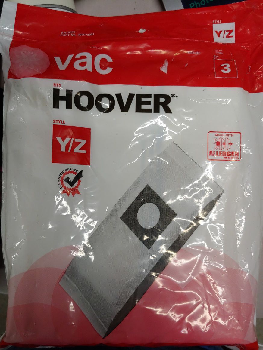 Hoover style y\z vacuum bags