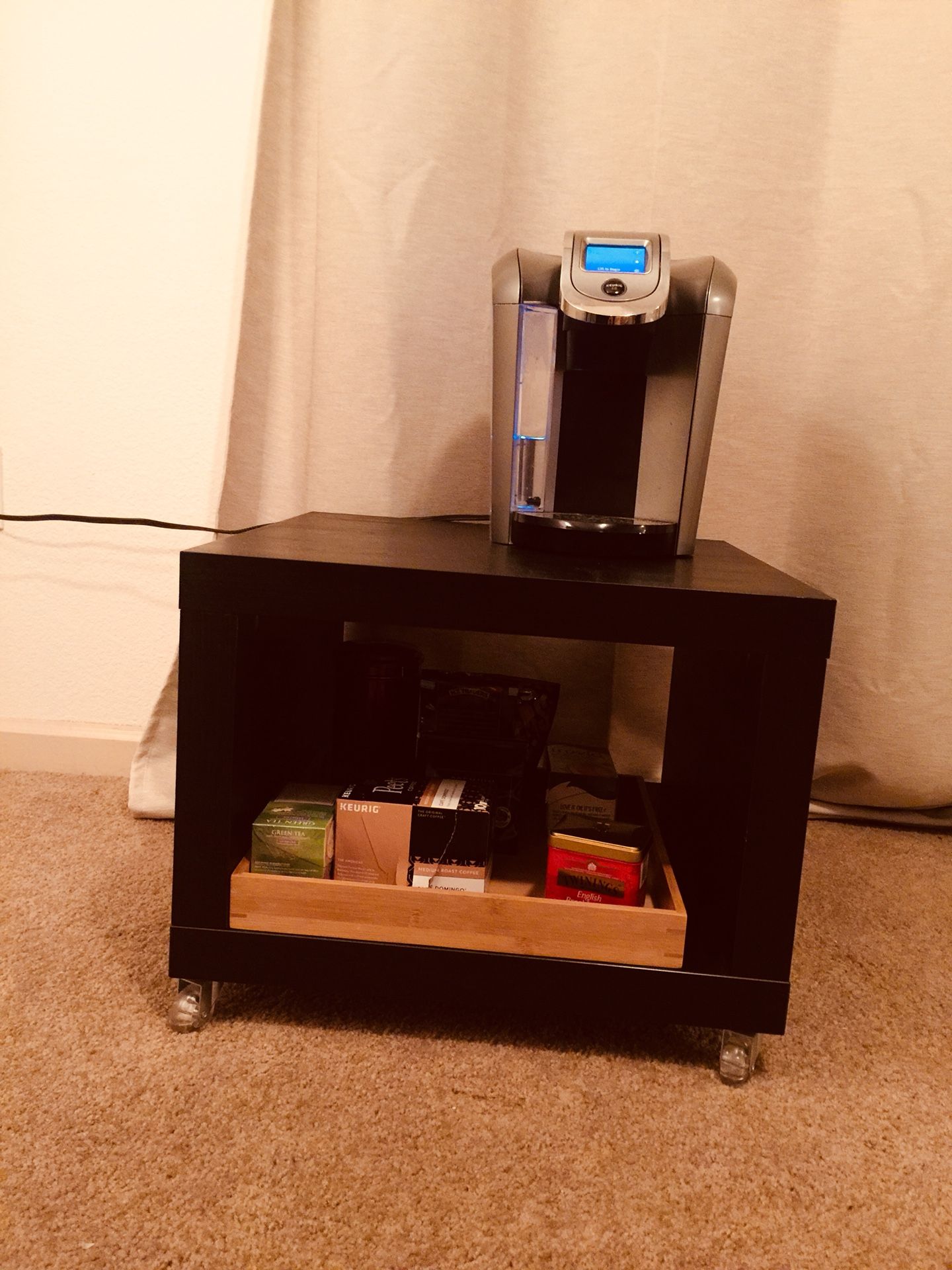 Black coffee table