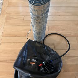 Yoga Ball + Jute Green Mat