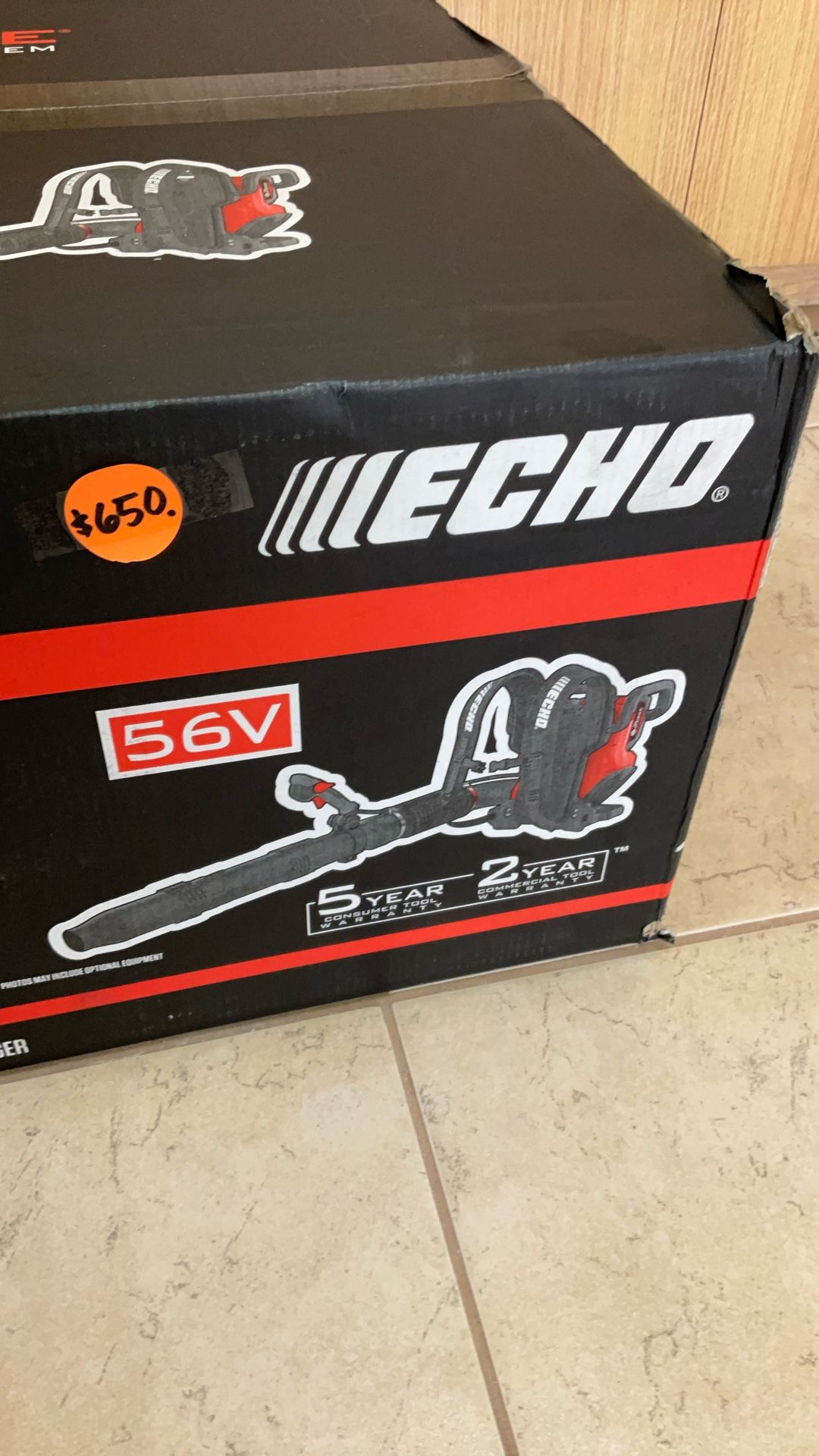 ECHO DPB-5800T 56V BACKPACK BLOWER WITH (2) 5.0Ah BATTERY. (1) 10A DUEL PORT CHARGER.