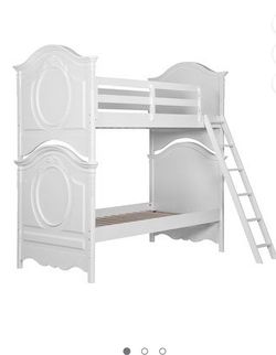 White princess Twin Size Bunk Bed Frames