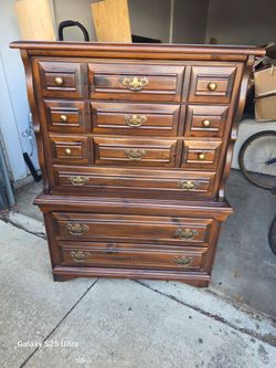 Tall Wooden Chest of Drawers