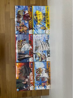 One Piece Grand Ship Collection Model Kit Lot (6 Kits)