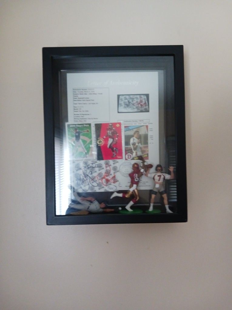 3 Hall Of Fame Signatures In Shadowbox
