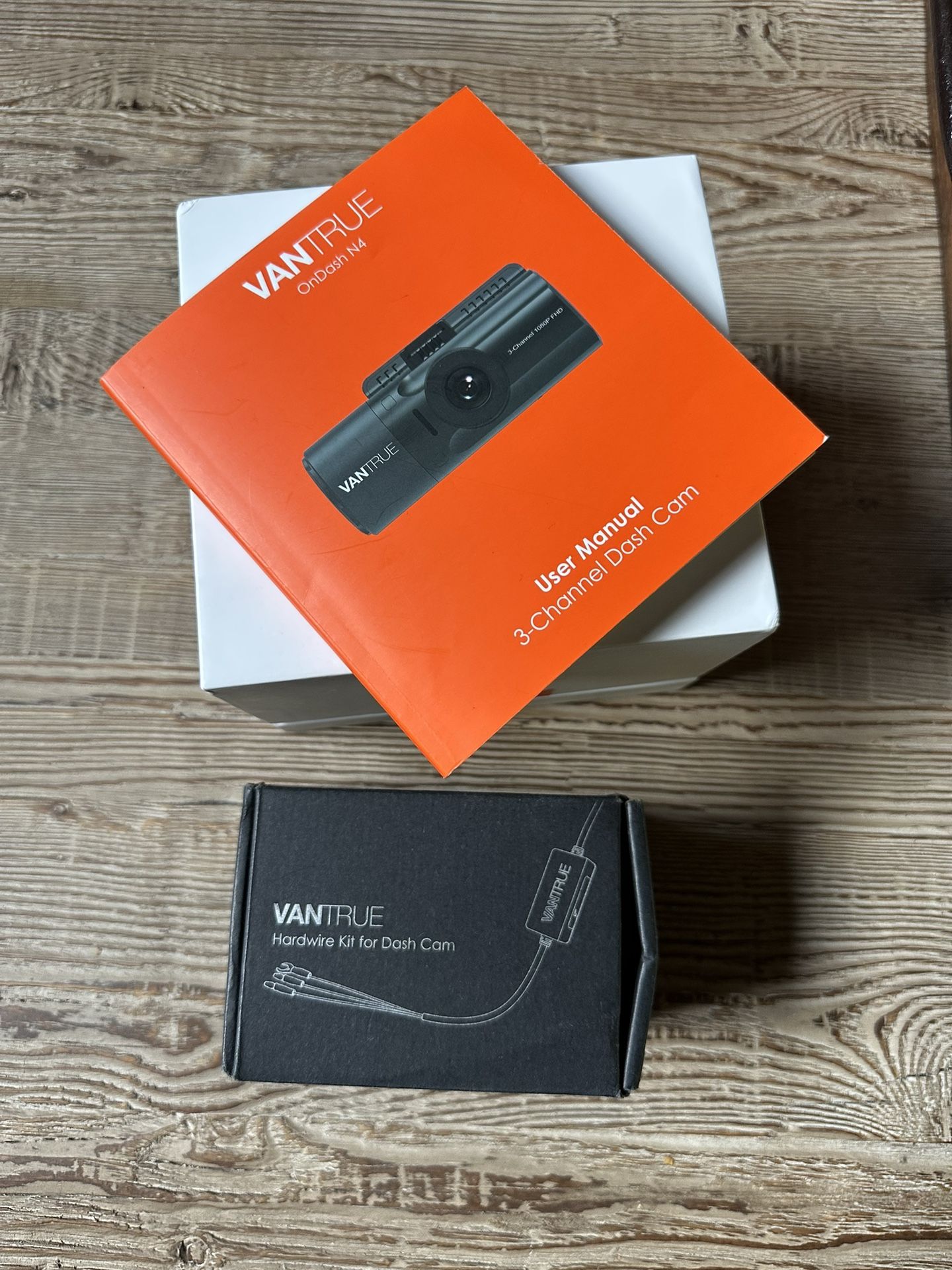 Vantrue N4 3 Channel Dash Cam With Vantrue Hardwire Kit