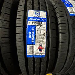 LT 215/85/16 HT TIRES NEW SET