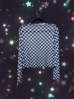 mesh  checker top