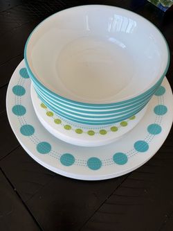 Corelle Dining | Corelle Livingware South Beach Polka Dot