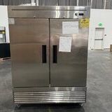 Clearance Reach In Two Door Refrigerator SS interior 100490F0325