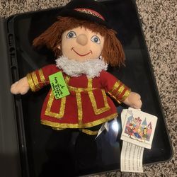 9” it’s a small world/British boy beanbag stuffed animal