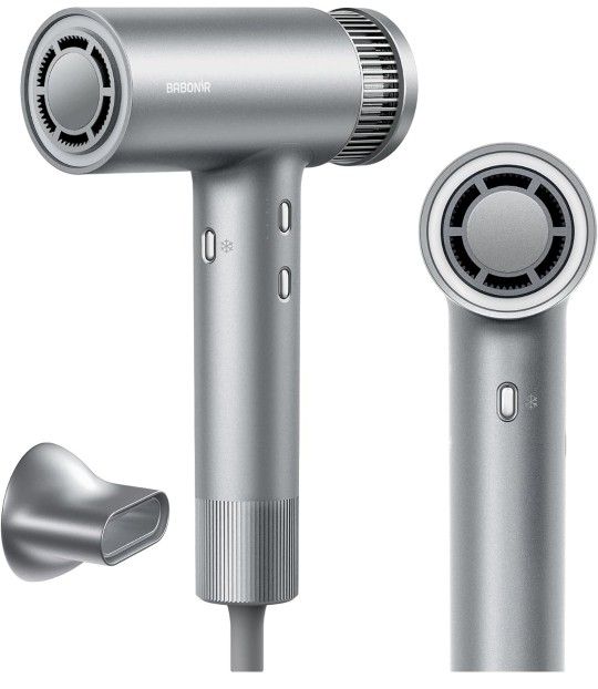 BABONIR Hair Dryer, High Speed Ionic Blow Dryer, Fast Drying 110000 RPM, 0.67lbs Lightweight, 4 Temps, 2 Speeds & Cool-Shot.
