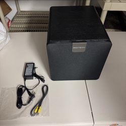 BESTISAN 8 Inch Powered Subwoofer with Auto-On Function, for Studio and Home Theater, SW100, Black