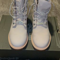 Light Pink Timberland Heritage Boots