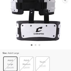 Football rib and back plate