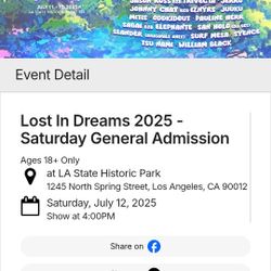 Lost In Dreams Saturday 100$ For Sale