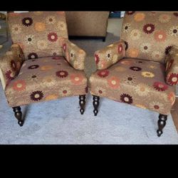Bronze /Brown Accent Chairs 