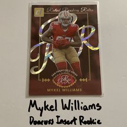 Mykel Williams San Francisco 49ers DE Donruss Short Print Insert Rookie Card. 