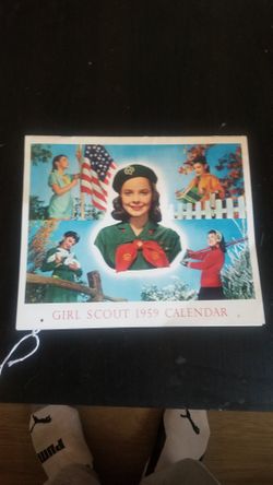 Girls Scout 1959 Calendar 
