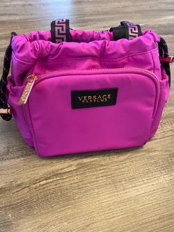 Versace Parfums Pink Drawstring Bag