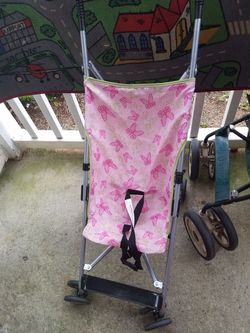 Pink stroller