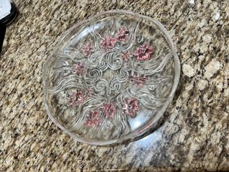 Mikasa Crystal Floral Dance Pink Frost Chip