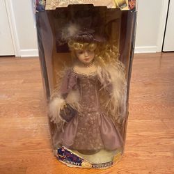 Doll, Porcelain, Vintage, Orient Express Original Box