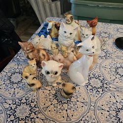 Vintage Porcelain Cats