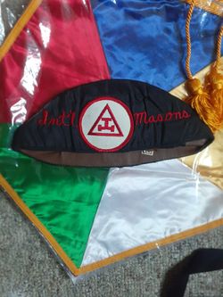 Masonic Fez,banner,book