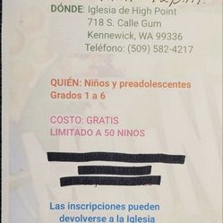 Escuela Biblica De Vacaciones