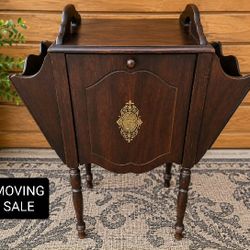 Vintage Antique Solid Wood Humidor Shelf