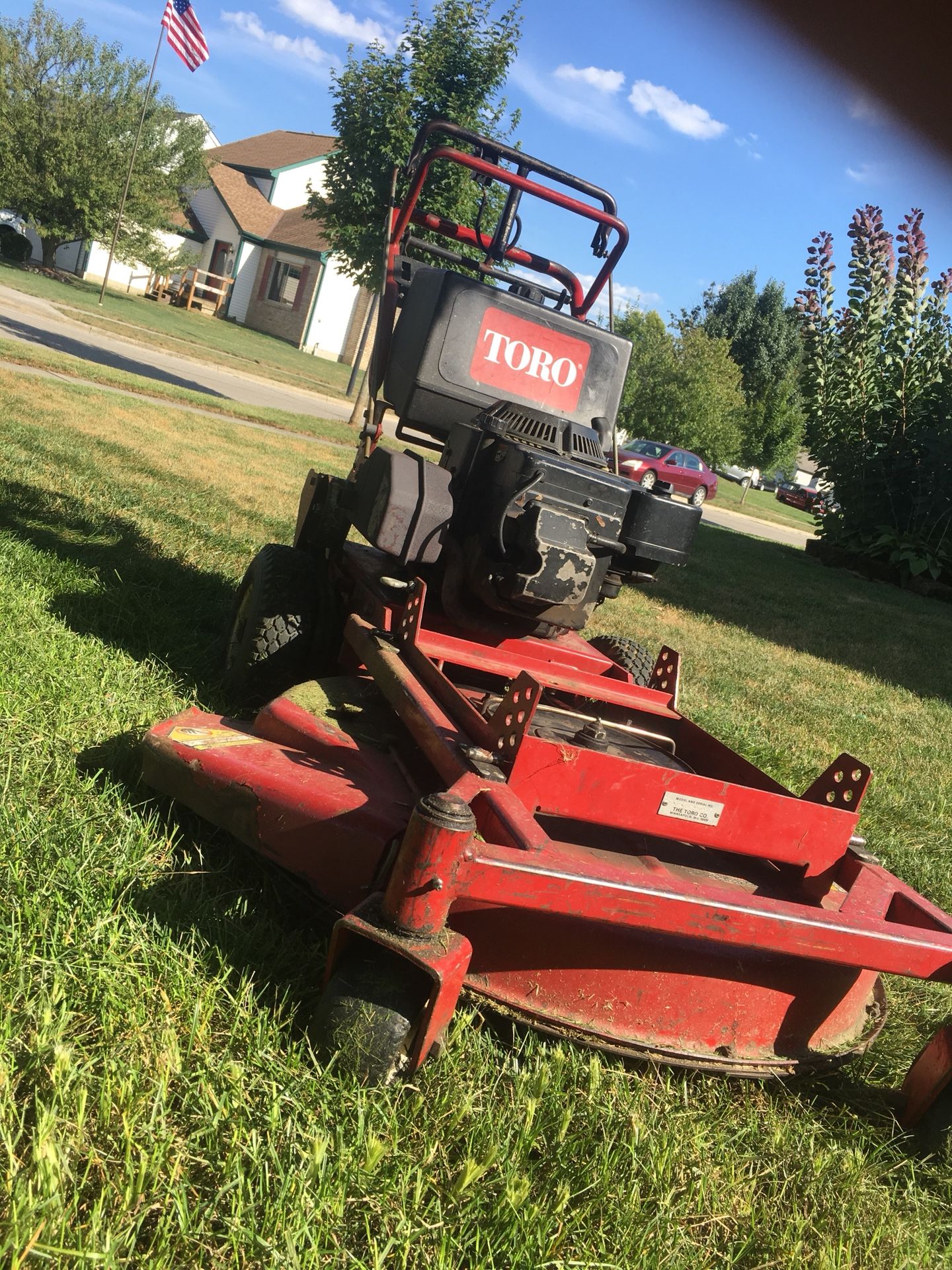 Toro walk behind mower