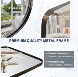 Bronze Bathroom Mirror, 24x40 Inch
