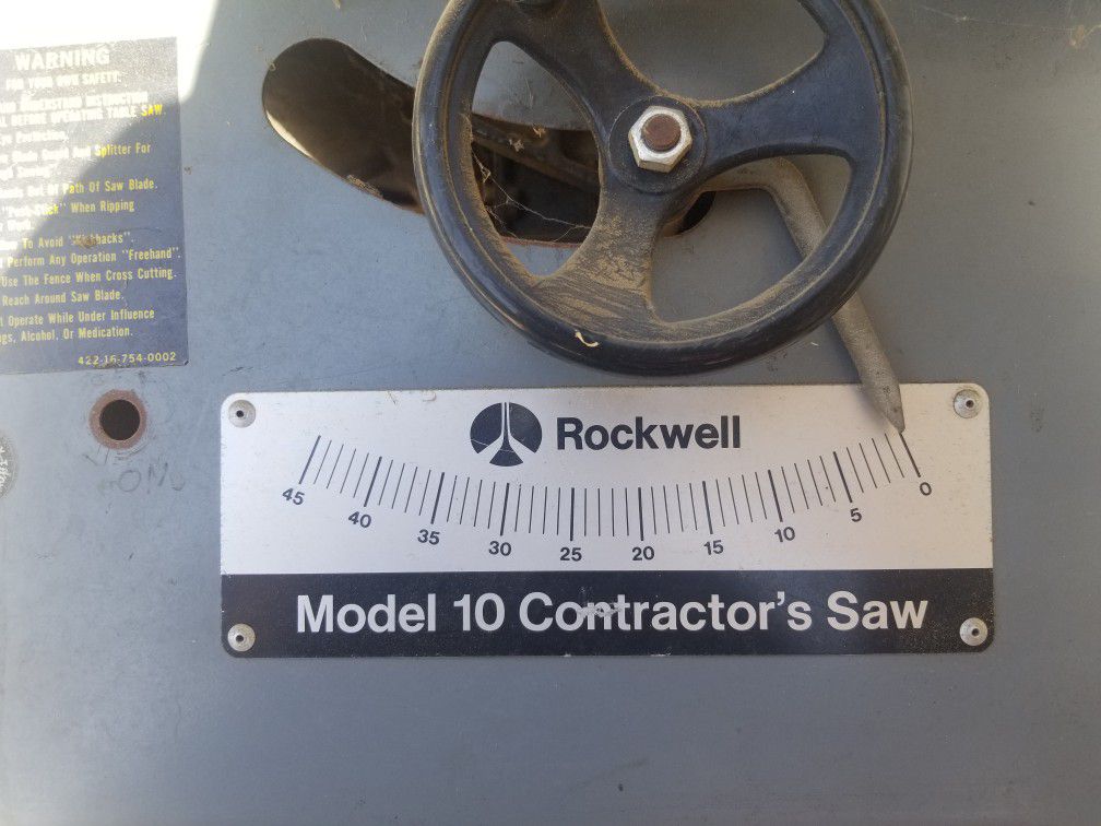 10" ROCKWELL Table saw