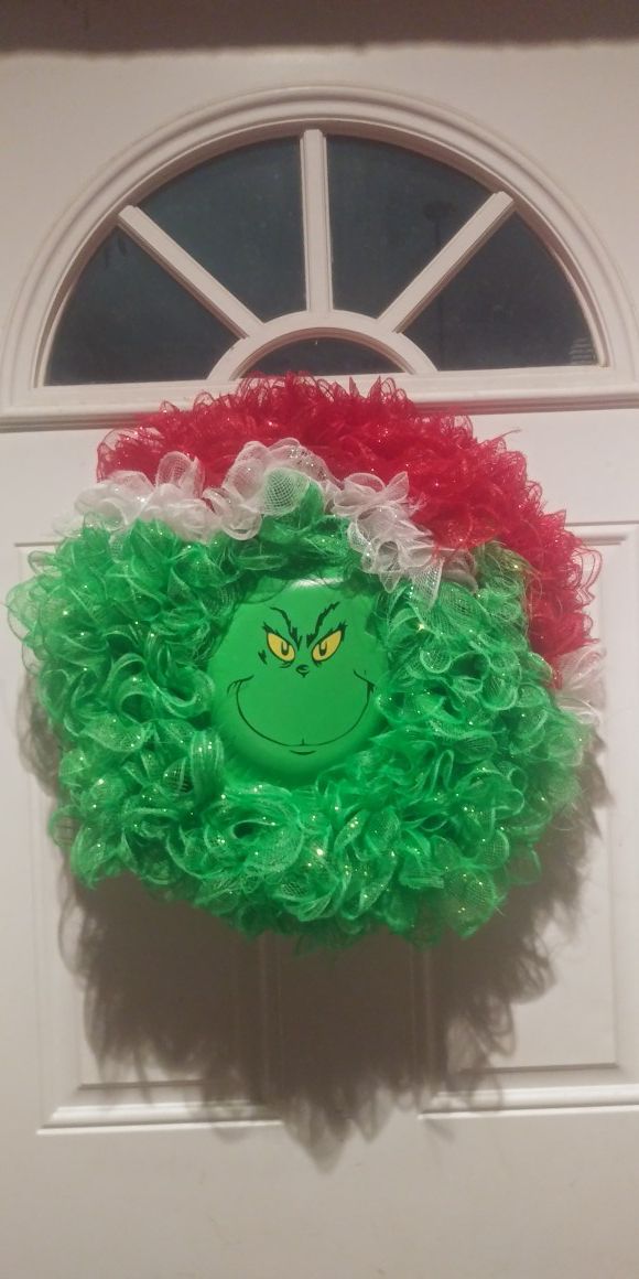 The Grinch Christmas wreath