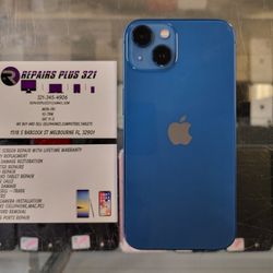 Unlocked Blue iPhone 13 128gb