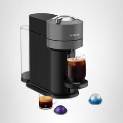 New Nespresso Vertuo Next Coffee and Espresso Maker, Machine Only, 1260 watts, Dark Gray