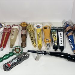 🍺 Beer Tap Handle Collection (14 pcs) – $190  for all,  Ask for individual prices