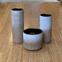 Decorative Ceramic Vase & Flower Pot Set